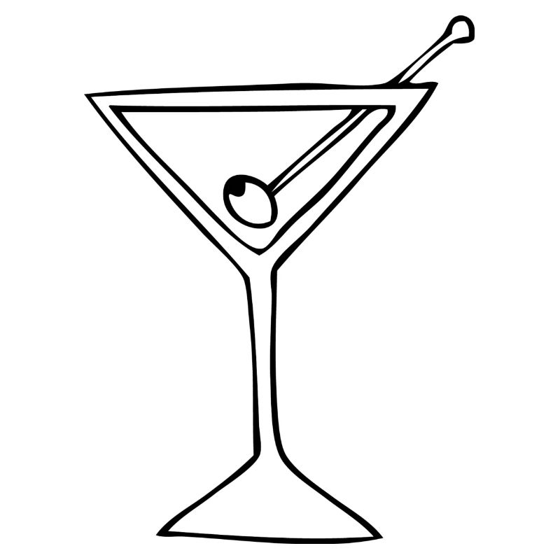 vodka martini mit olive