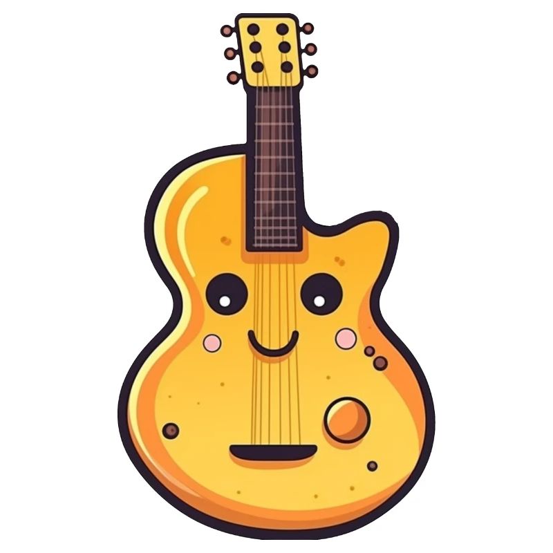 Guitar in comic style