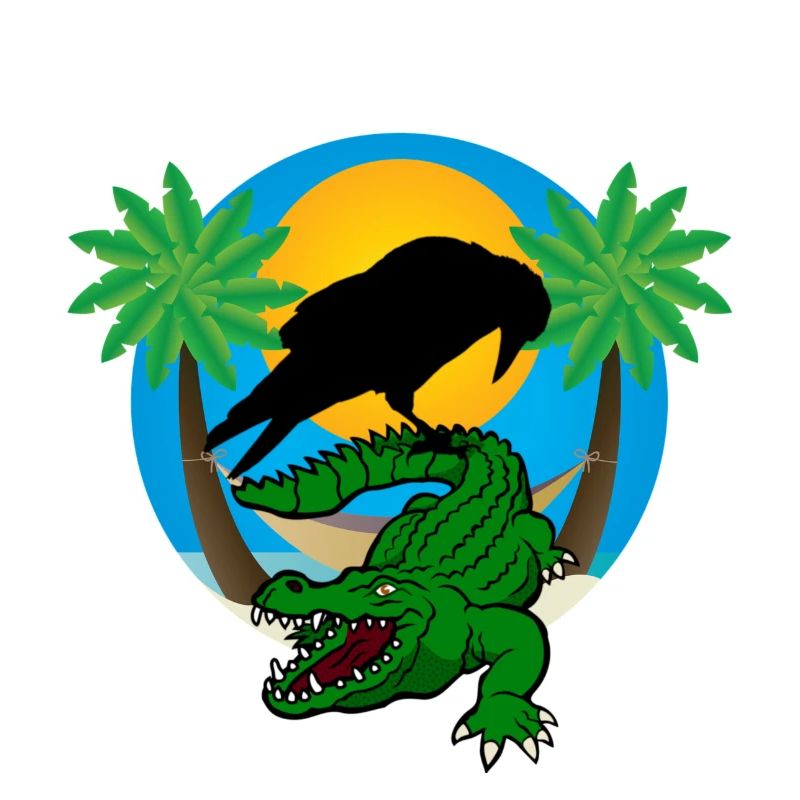 Plastic palm trees