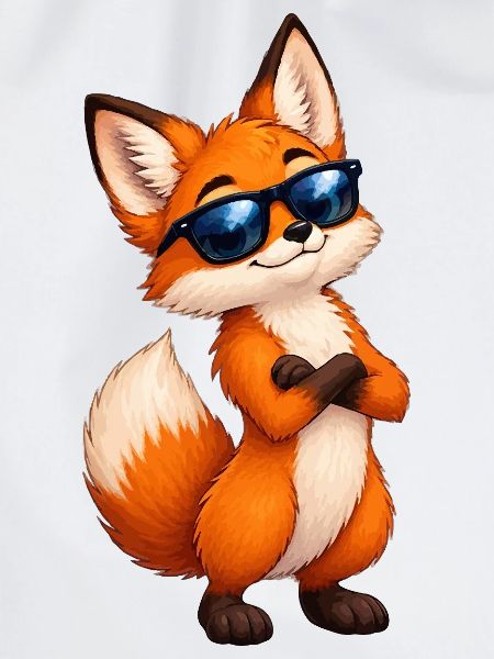 Fuchs mit Sonnenbrille Charme