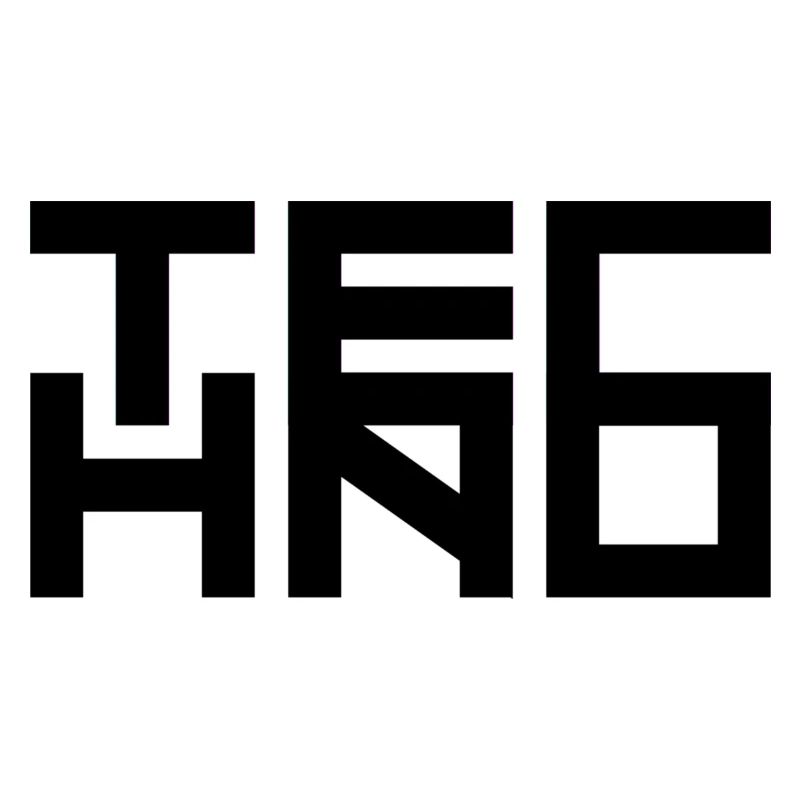 Techno Schriftzug