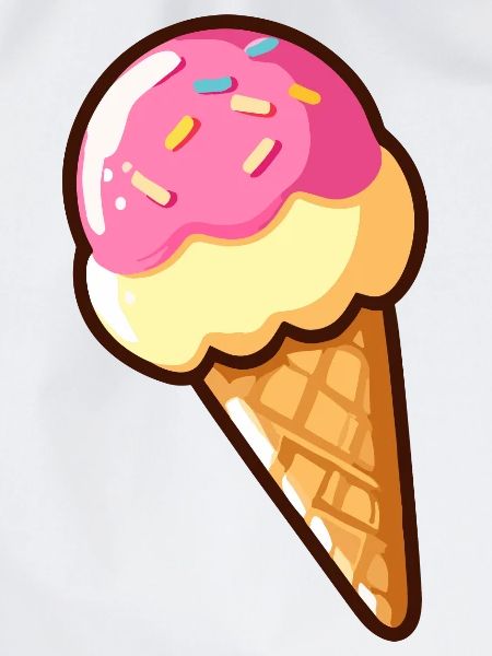 Erdbeer-Vanille-Eis