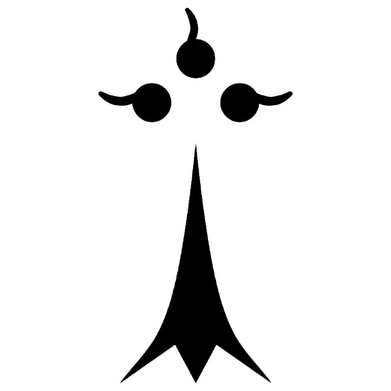 Black minimalist ermine
