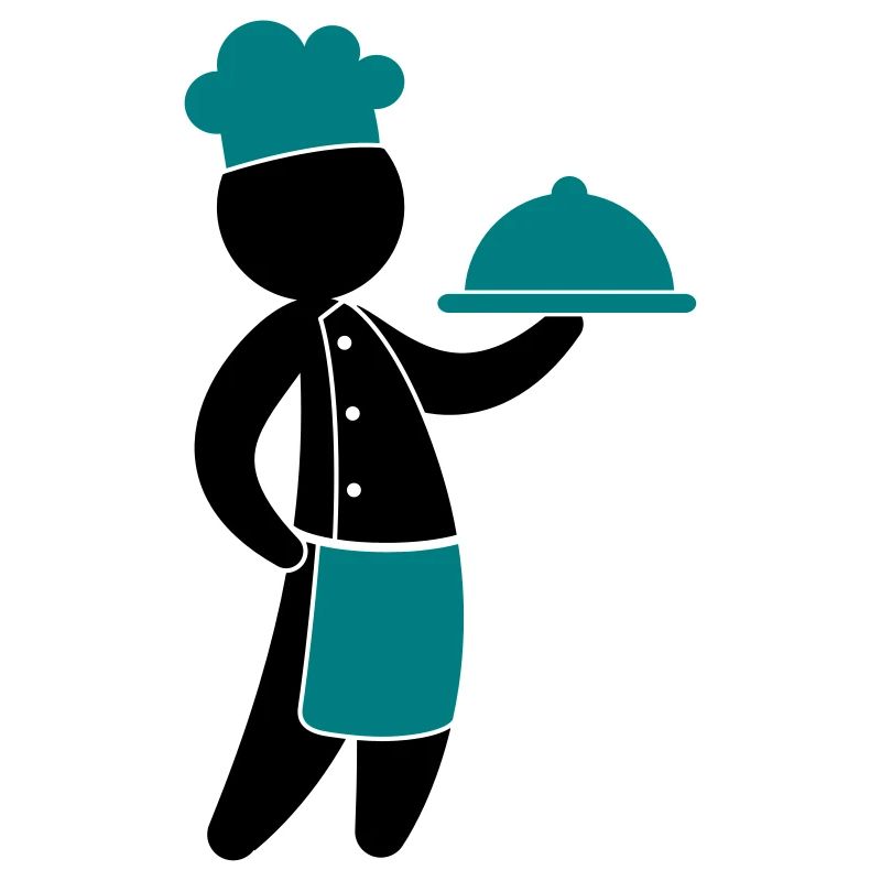 A gourmet chef serves guests