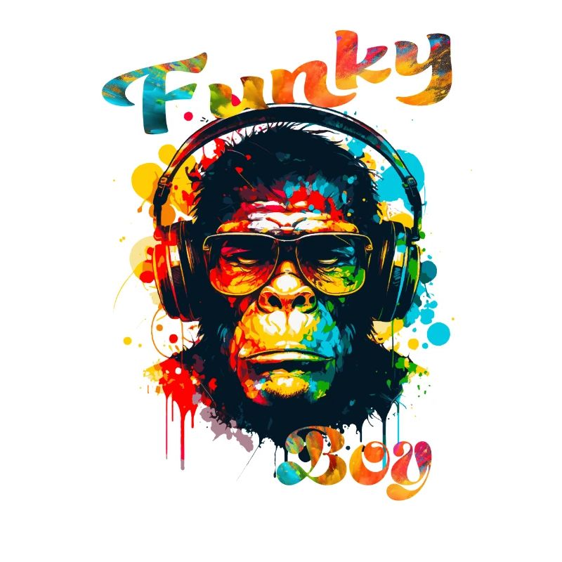 Funky Junge Affe