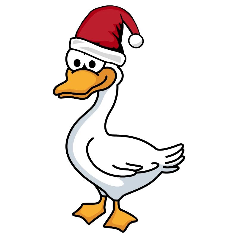 Gans Comic Weihnachten