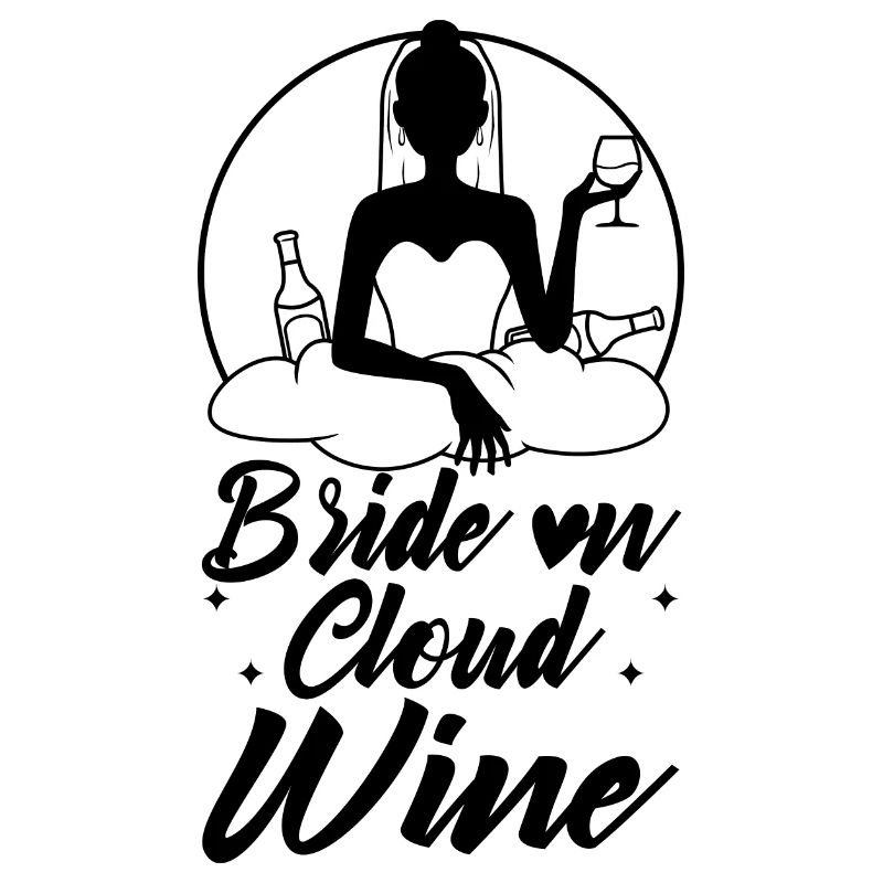 Bride on cloud wine