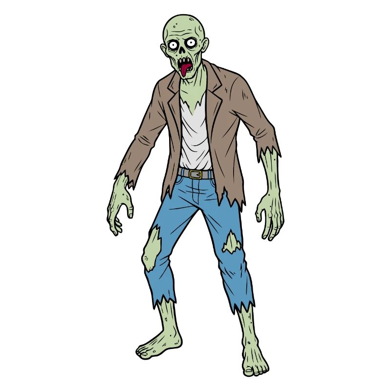Ragged Zombie Style Illustration