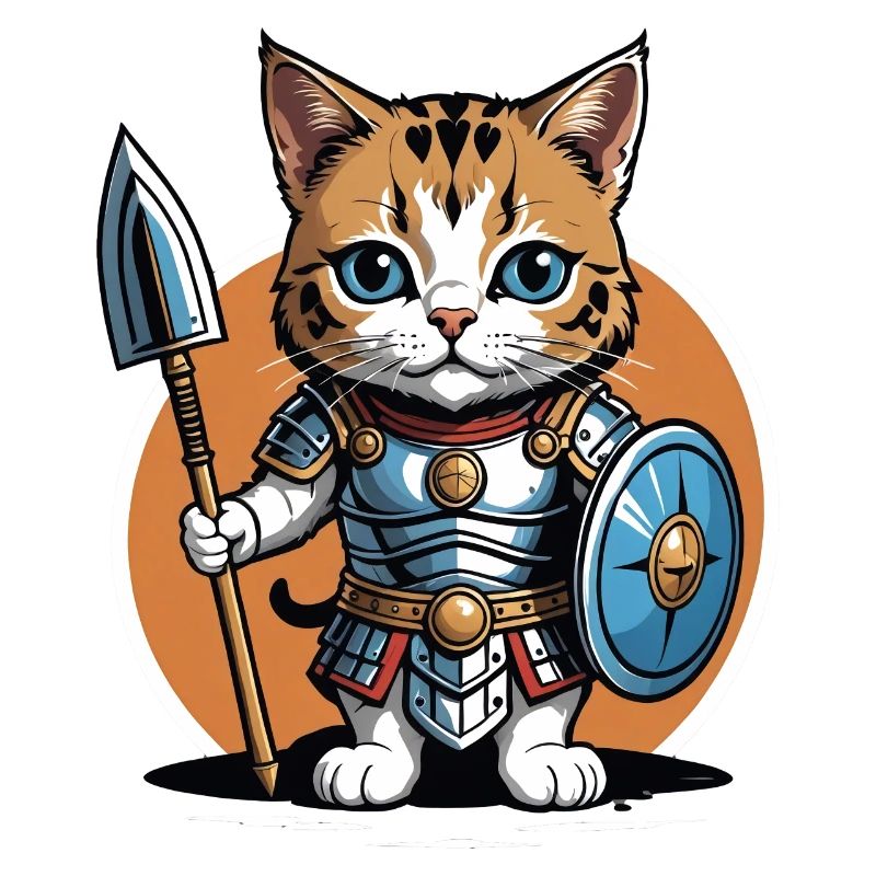 Cat Römischer Krieger Katze Geschenk