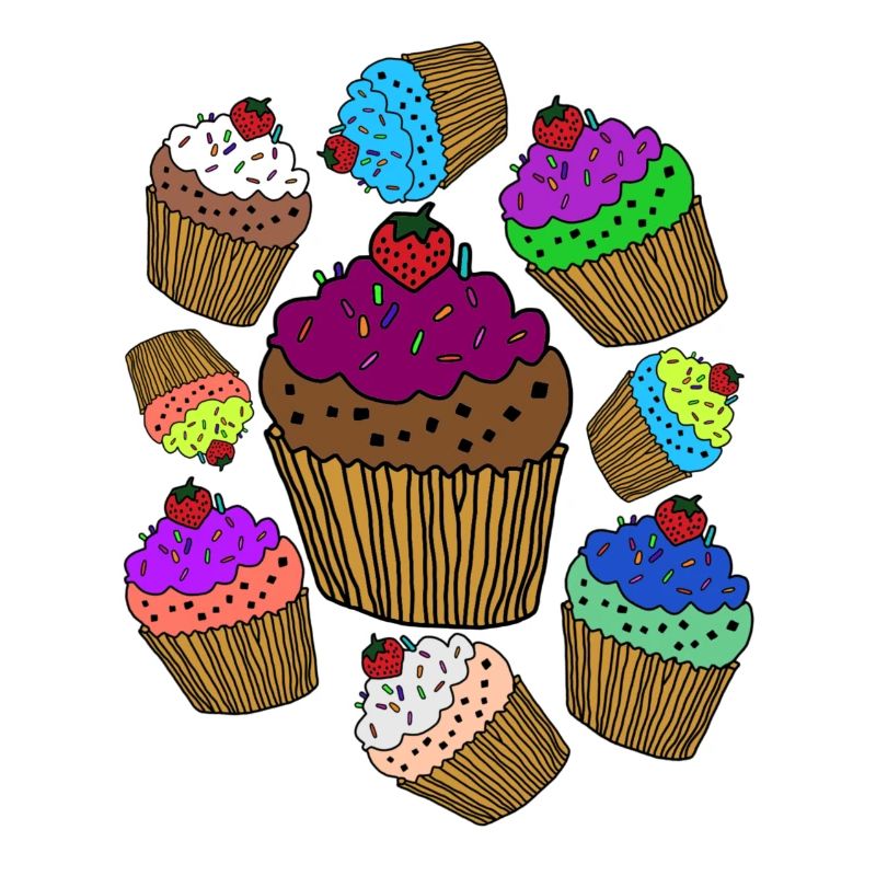 Patterncontest Muffin Tshirt