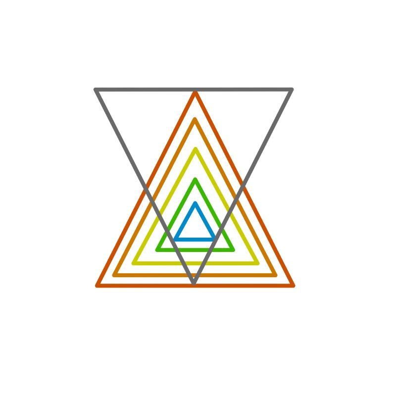 triangle coloré