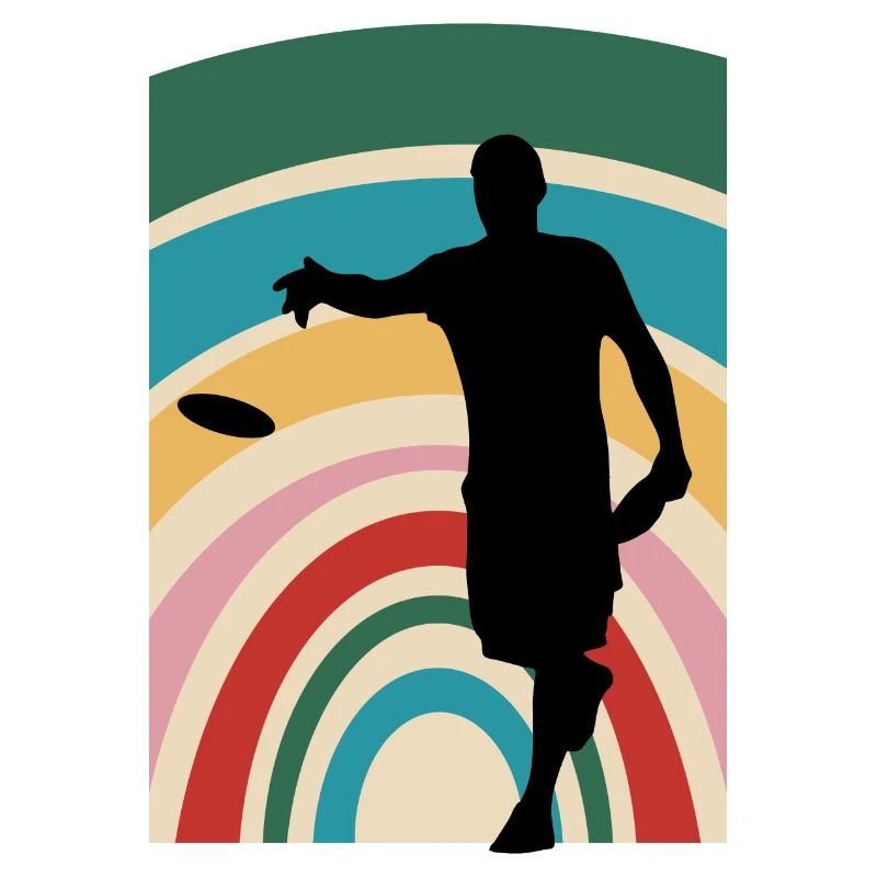 Frisbee Discgolfspieler Disc