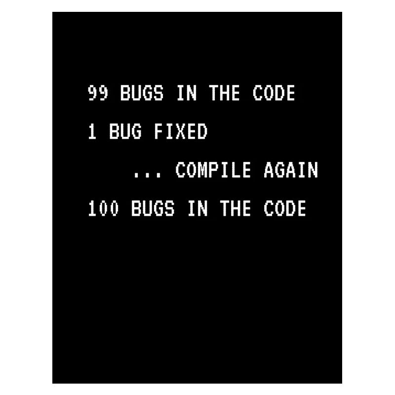 Bogues dans la blague de programmation de code