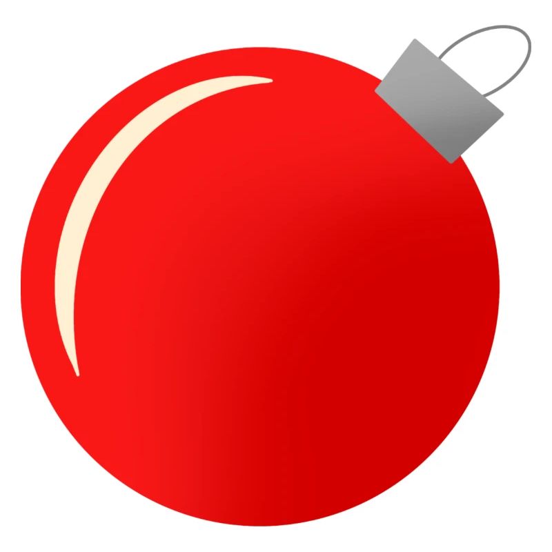 Weihnachtskugel rot