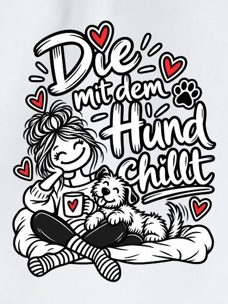 Die mit dem Hund chillt