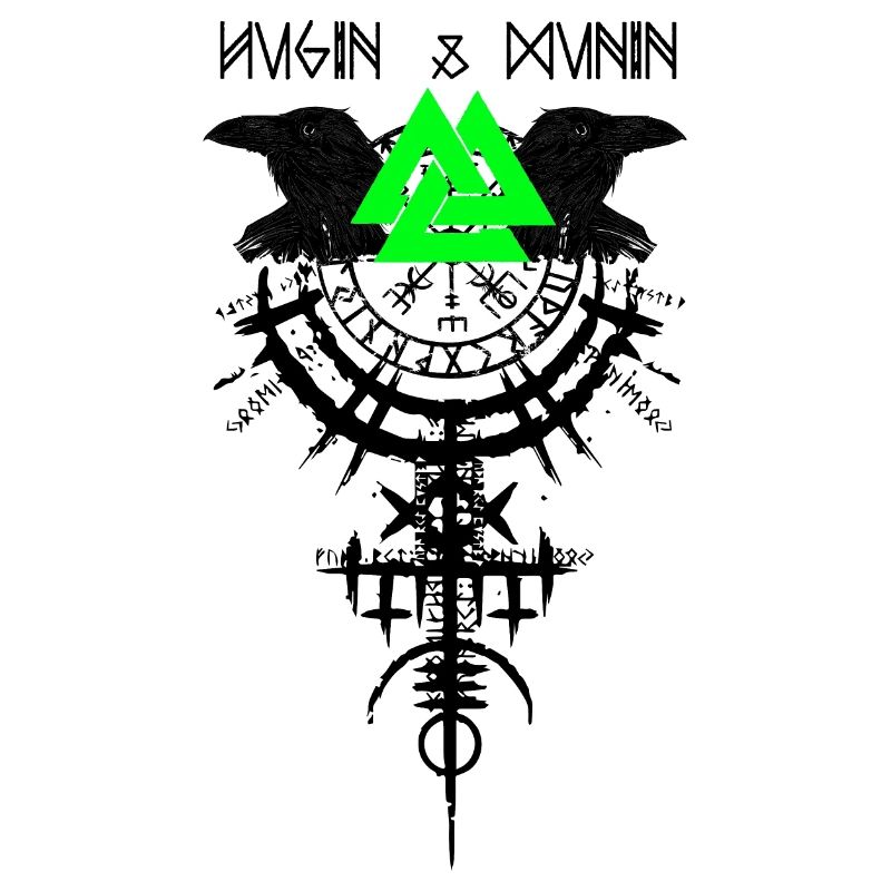 Hugin et Munin Ravens Vikings et Celtes d’Odin