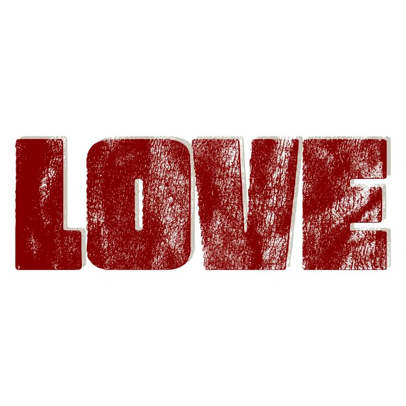 Conception typographique de l’amour en détresse