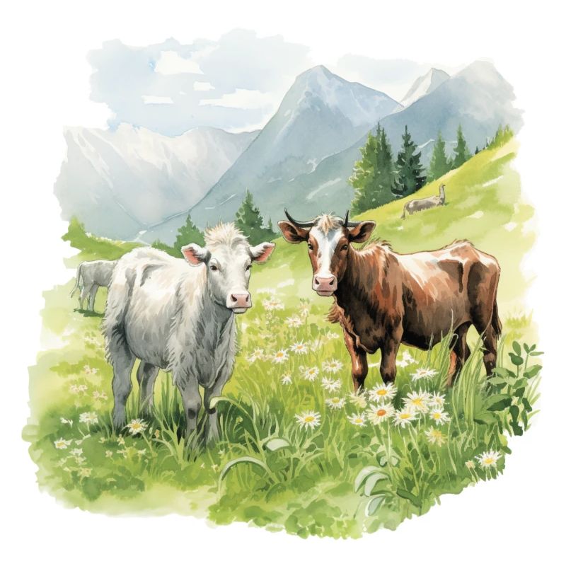 Cows in a pasture