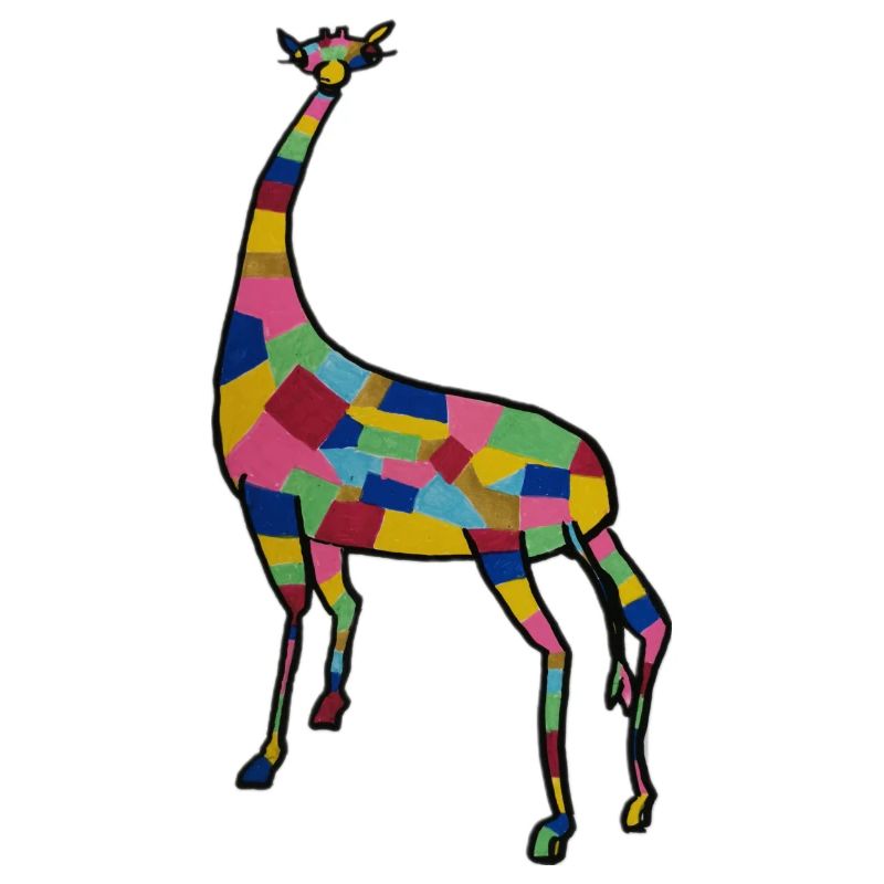 Bunte Giraffe