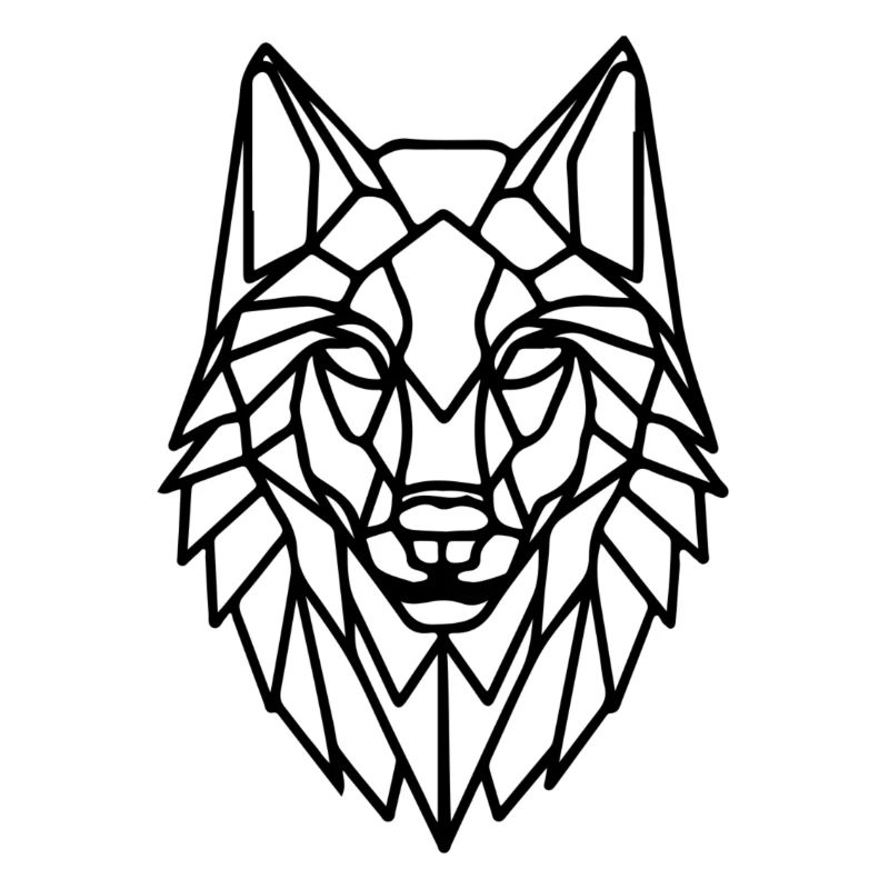 geometric wolf