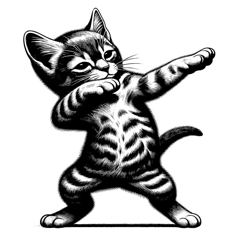 Dancing Cat - Dabbing Gift Idea
