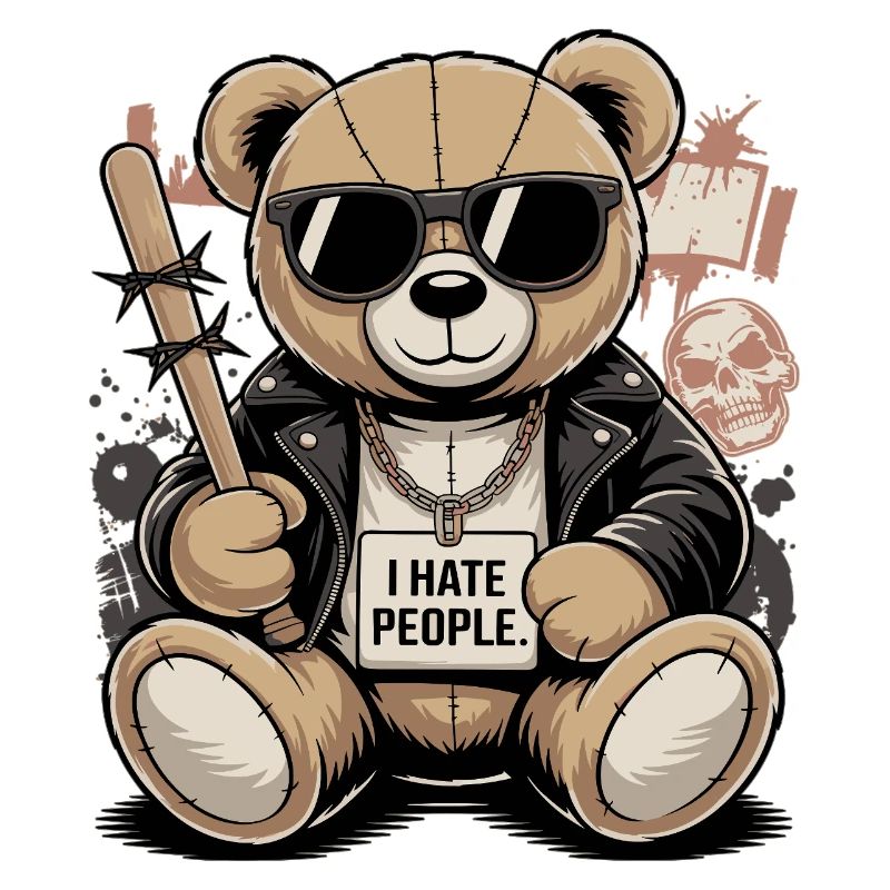 Bad Teddy – I Hate People Bär Design