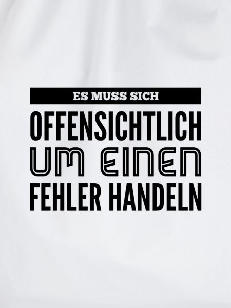 augenscheinlicher Fehler