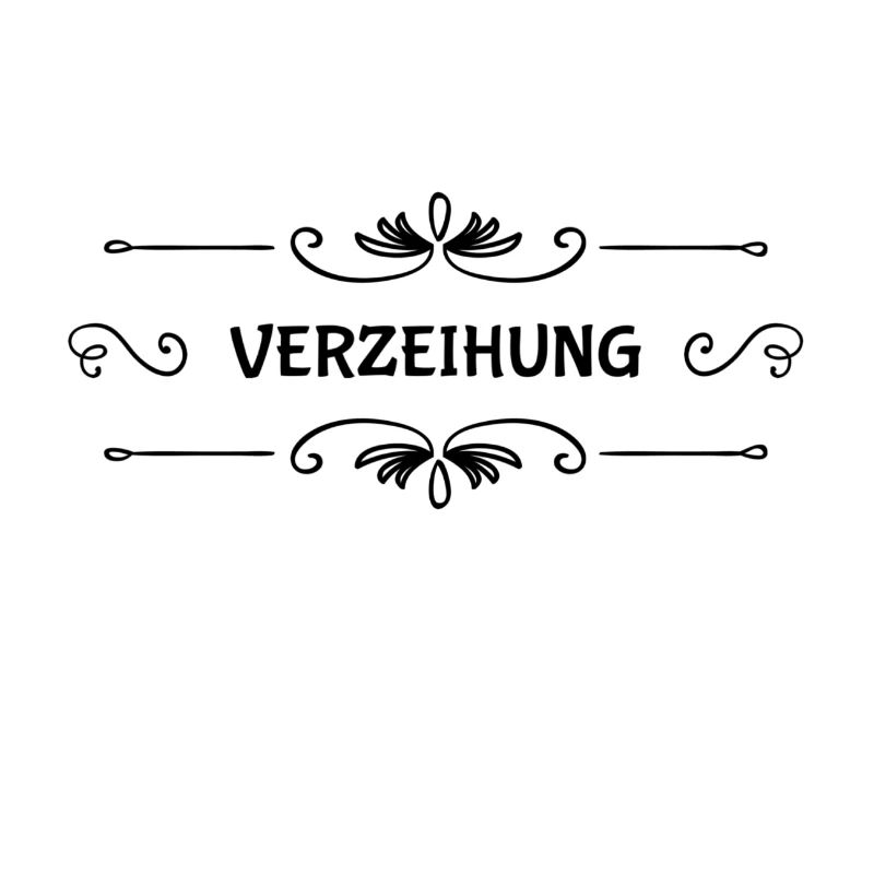 mit der Bitte um Vergebung