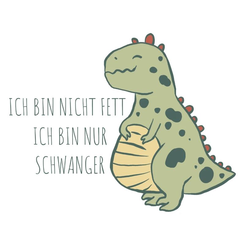 Fetter schwangerer Dinosaurier