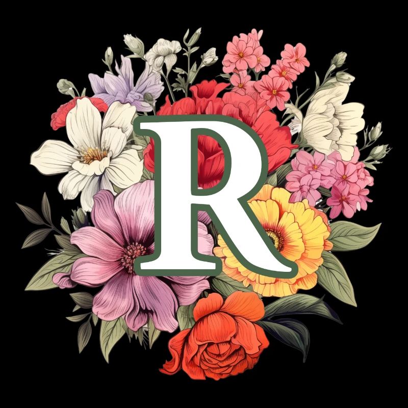 Bouquet de monogramme R