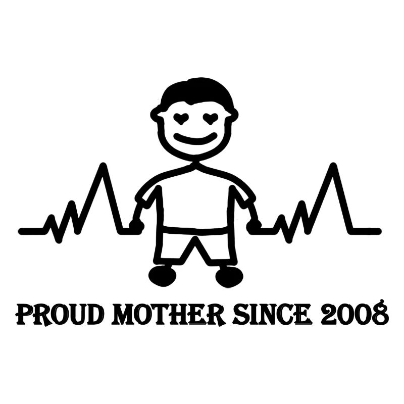 Stolzer Mutter seit 2008 eines Jungen