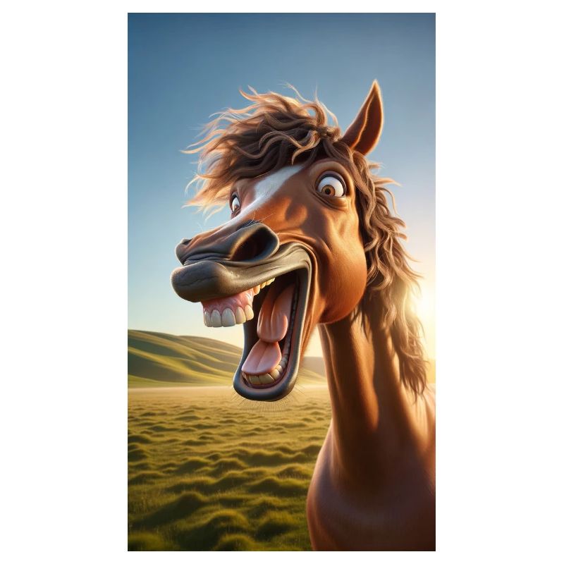 Lachendes Pferd