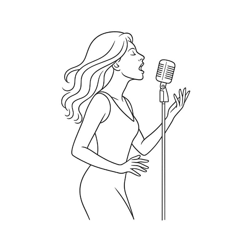Singing woman