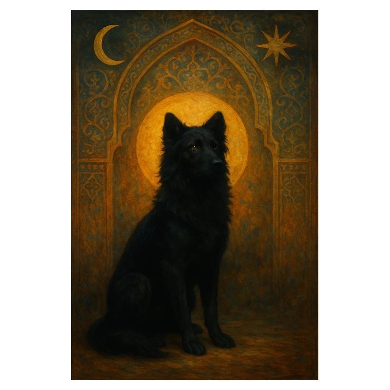 schwarzer Hund