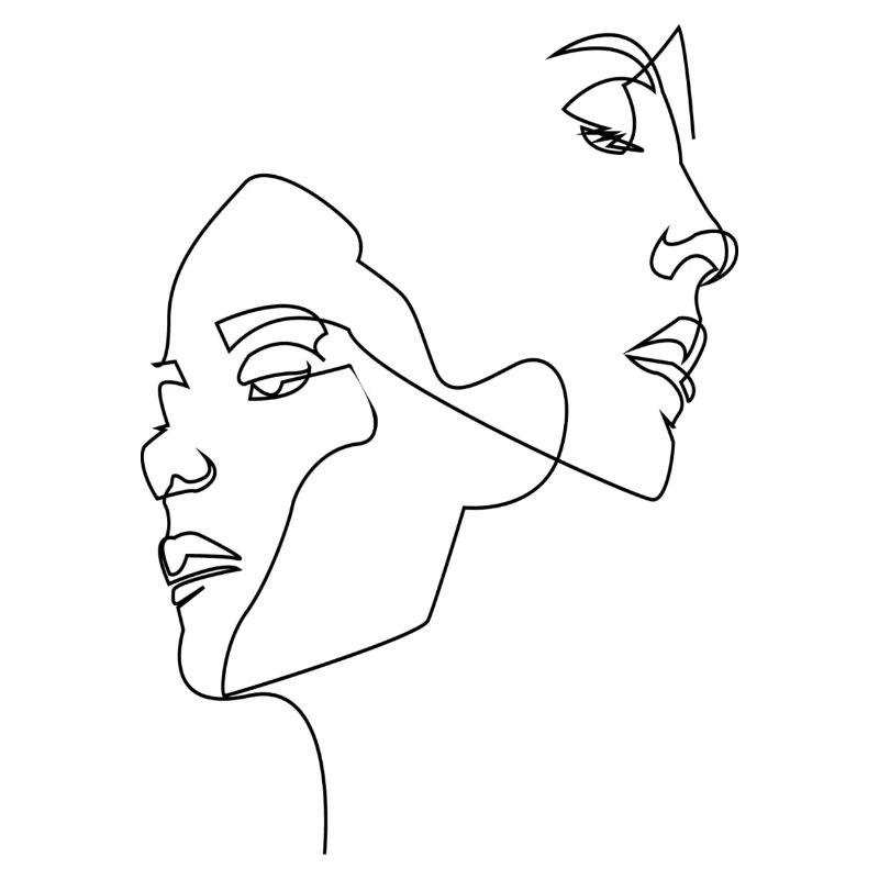 ONE LINE - Women's Faces