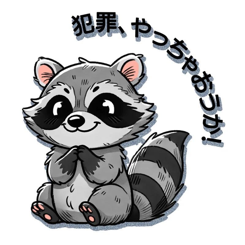 Let's commit a crime -Racoon