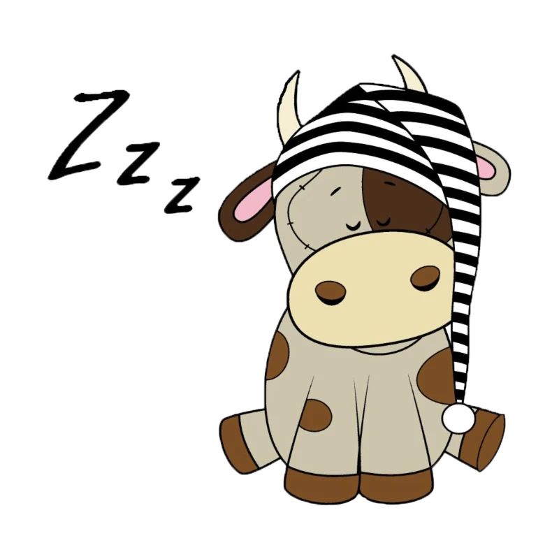 the sleeping little cow