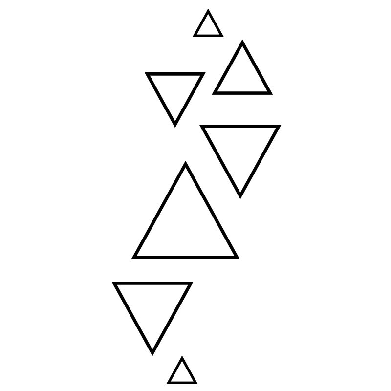 forms hipster triangles