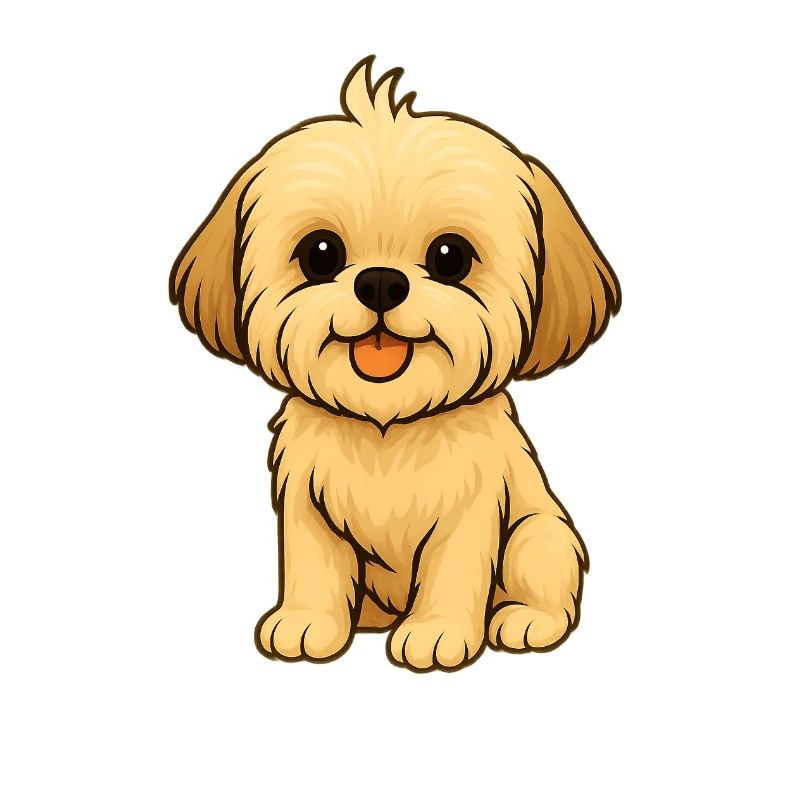 TinyPaws Fun Logo Shih Tzu