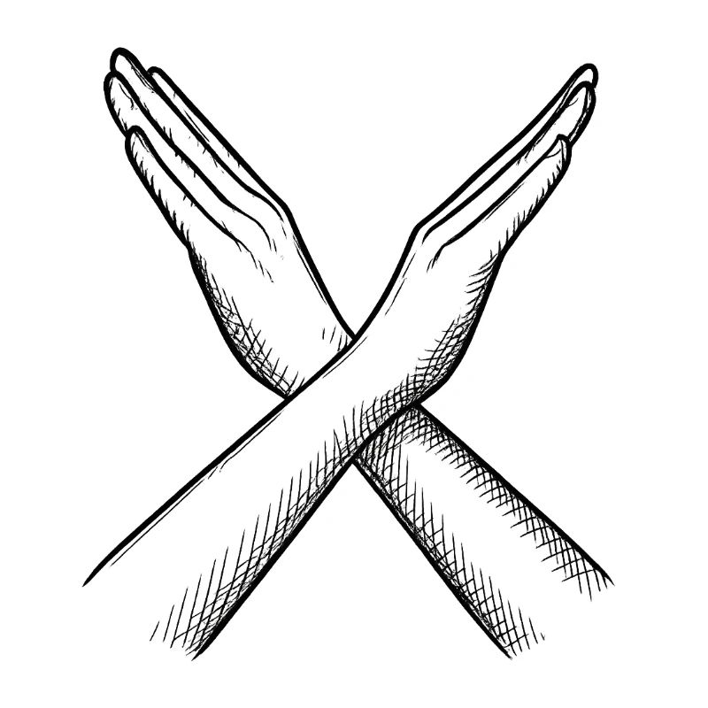Mains croisées – Déclaration en lignes