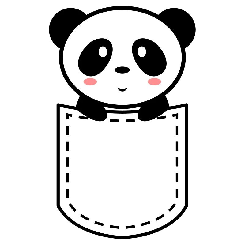 Panda in einer Tasche