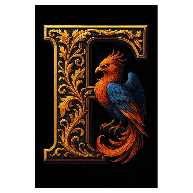 F – Magisches Ornament mit Phönix