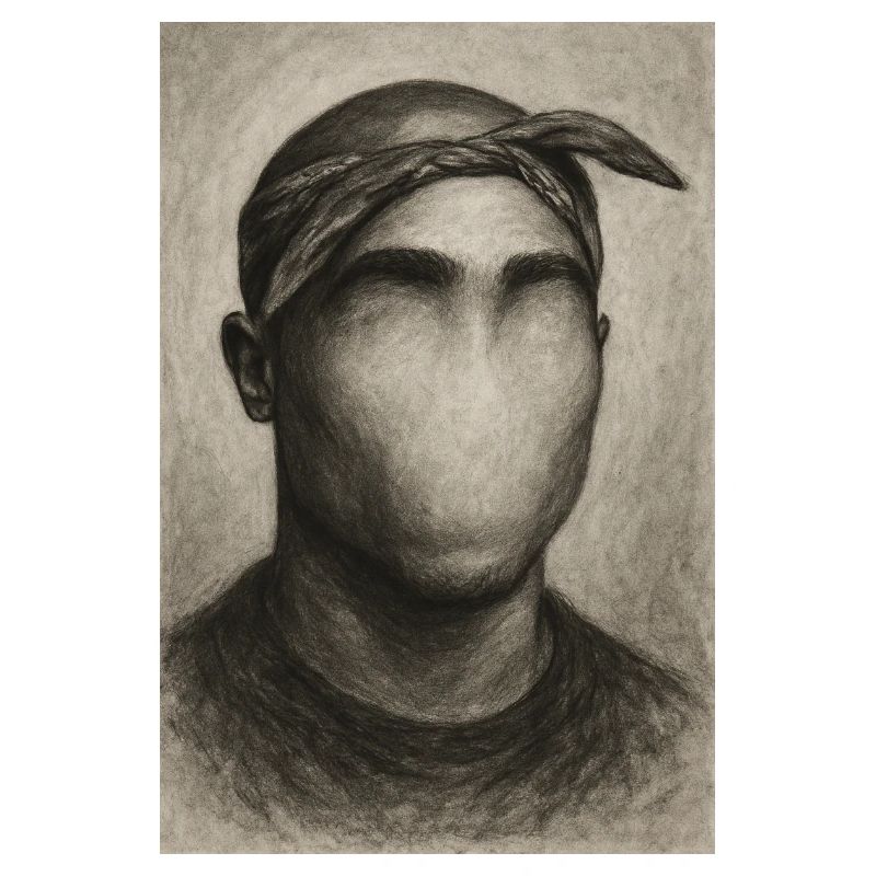 Artistic mask look without face