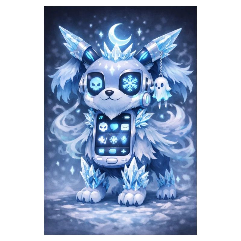 Eis-Kristall Robo-Hund