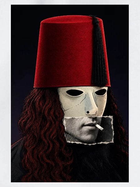 Buckethead x Albert Camus Collage