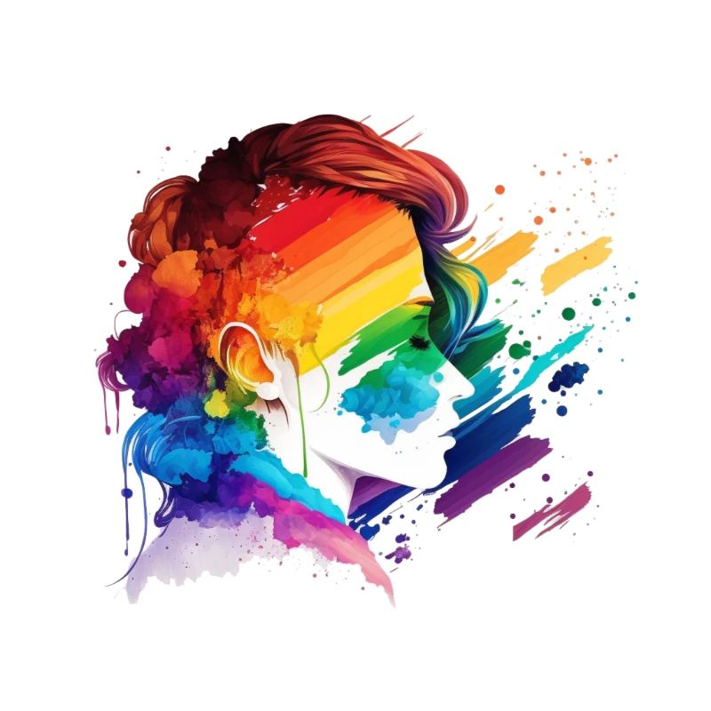 Regenbogenfrau