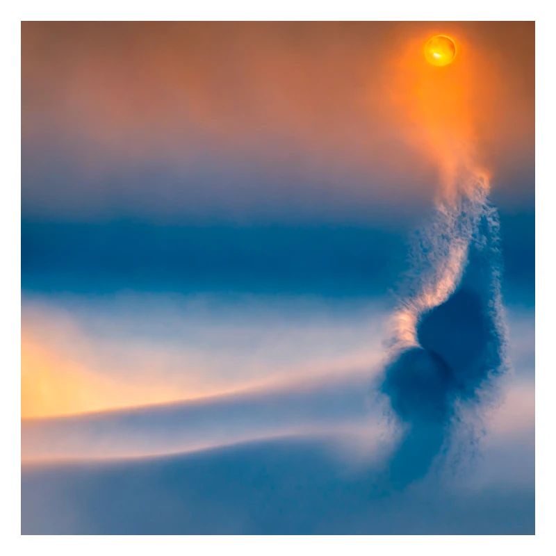 eclipse misty flow abstract tenderness