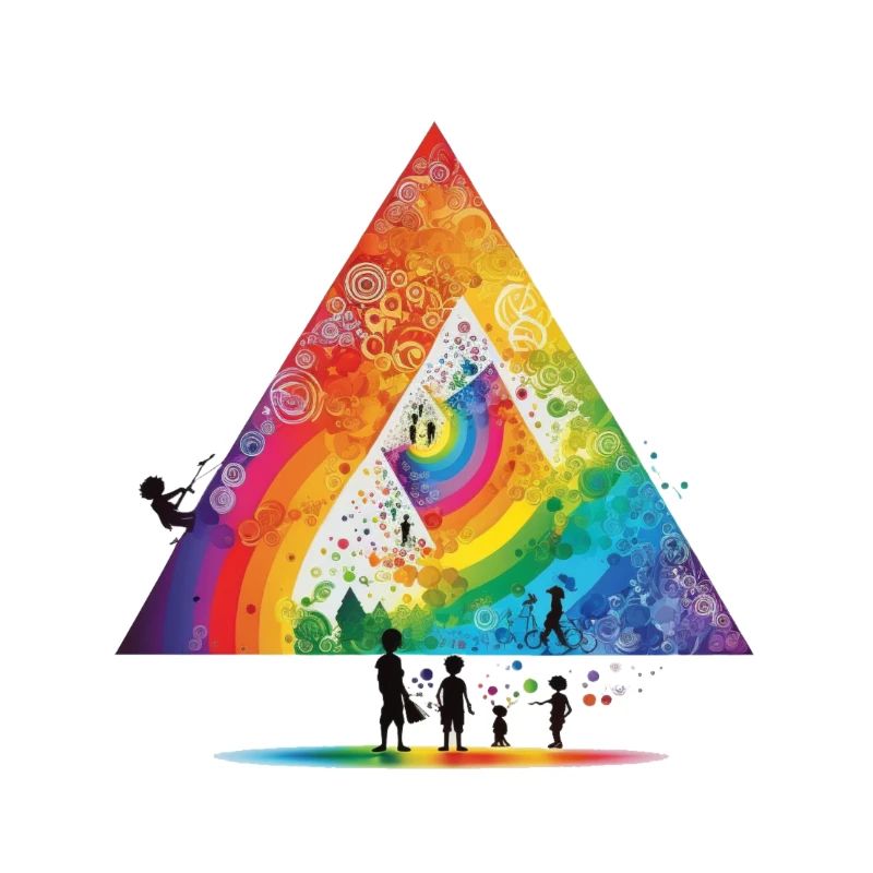 Regenbogenfreunde Comic Motiv
