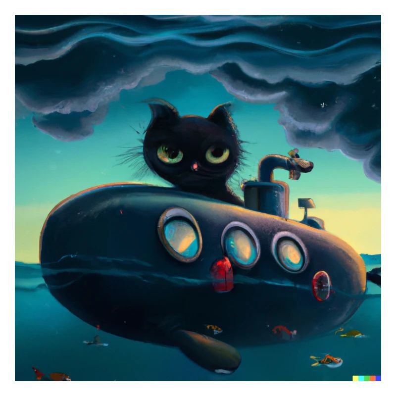 a cat submarine