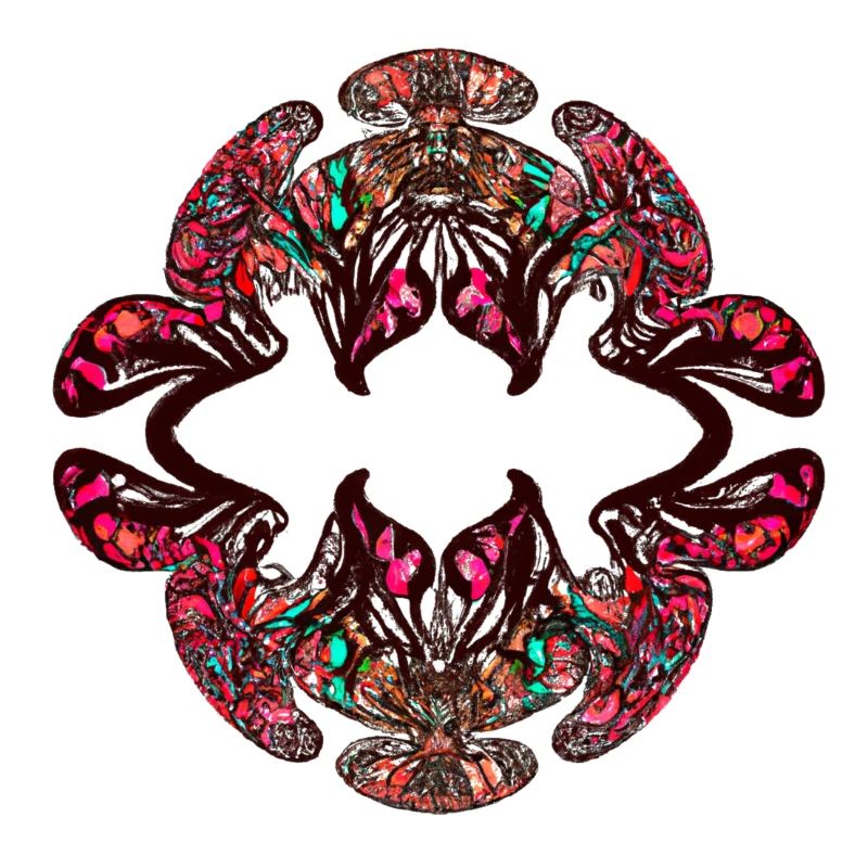 Rainbow Kaleidoscopic Psychedelic Pattern